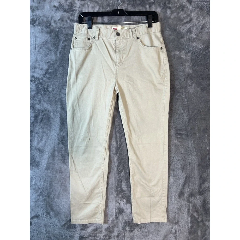 Levis 511 Slim Fit Khaki Tan Pants Mens 31x30 Cotton Stretch Chino Trousers